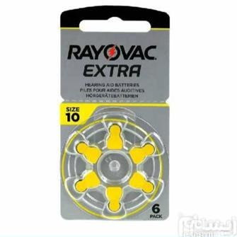 باتری سمعک ریواک شماره 10 RAYOVAC شش عددی