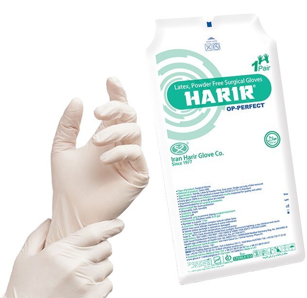 دستکش جراحی حریر